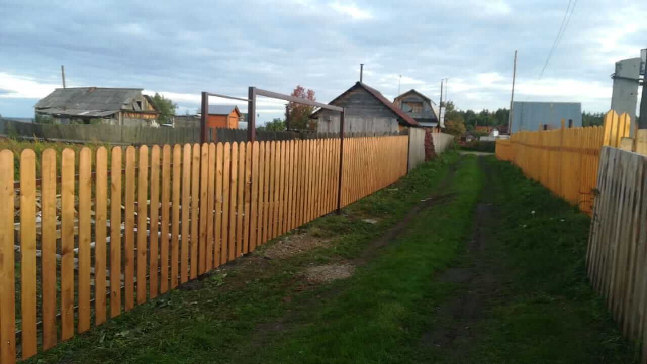 деревянный забор на заказ для дачи фото
